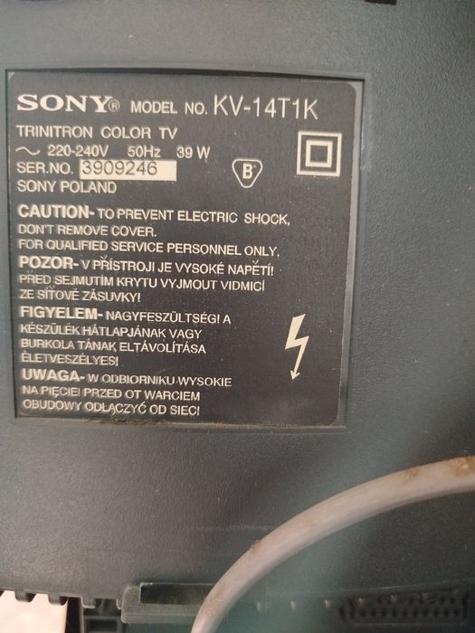 Telewizor Sony KV 14 Trynitron