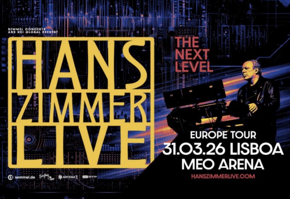 Bilhete Hans Zimmer 31.03.2026 MEO Arena Plateia B