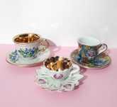 Chávenas miniatura de coleção em porcelana