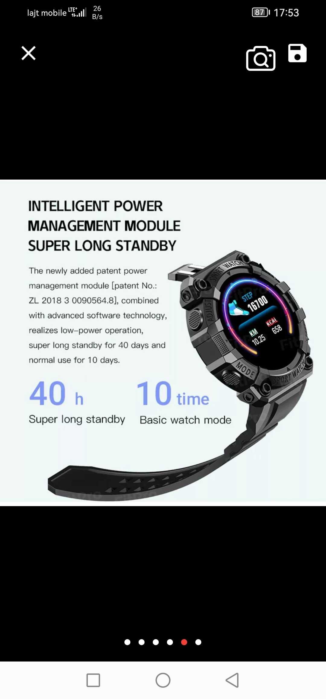 Smartwatch sportowy