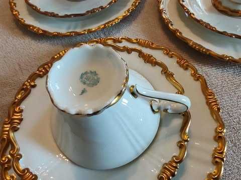 Zestaw śniadaniowy Sorau biała porcelana