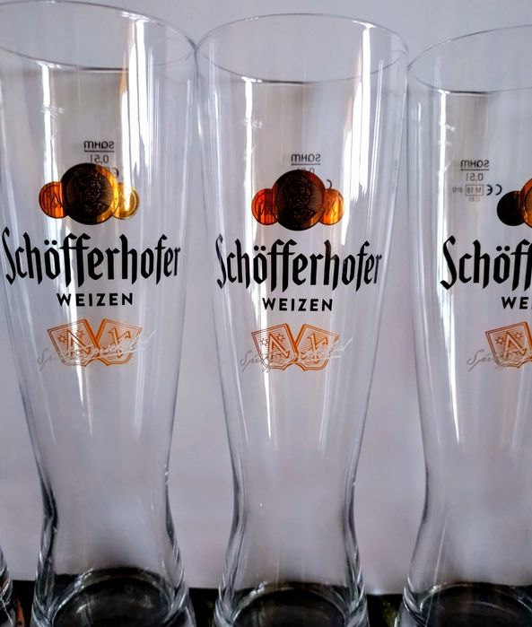 Pokale, szklanki do piwa Schöfferhofer. 6 szt.