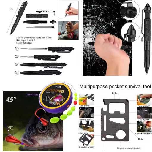Kit completo de sobrevivência de emergência NOVO ENVIO GRÁTIS