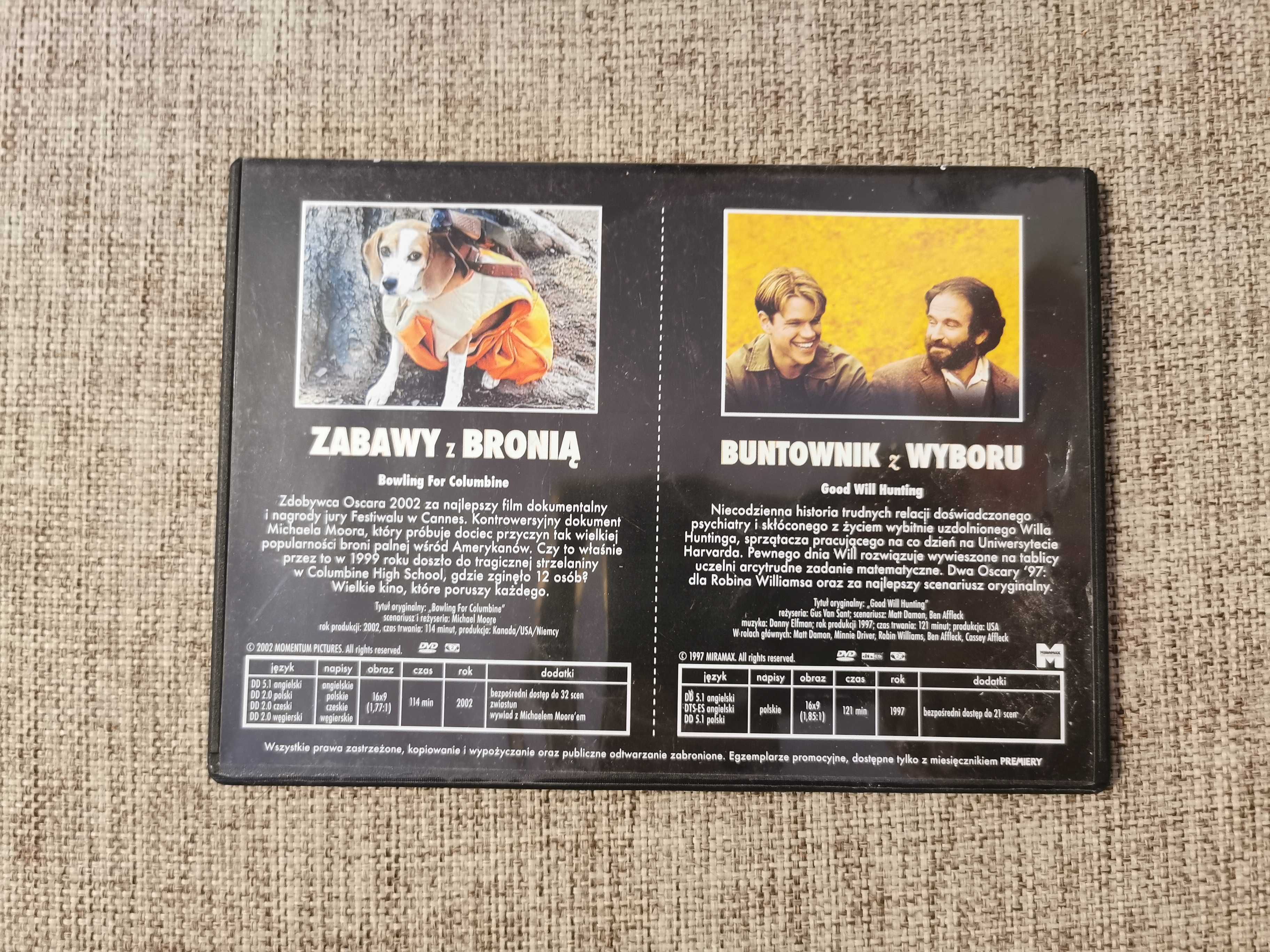 Filmy DVD - Buntownik z wyboru i Zabawy z bronią