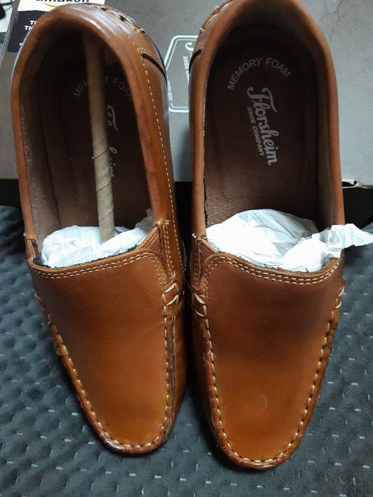 Новые Florsheim, кожаные мокасины, размер US5W big kid, UK4, EUR37