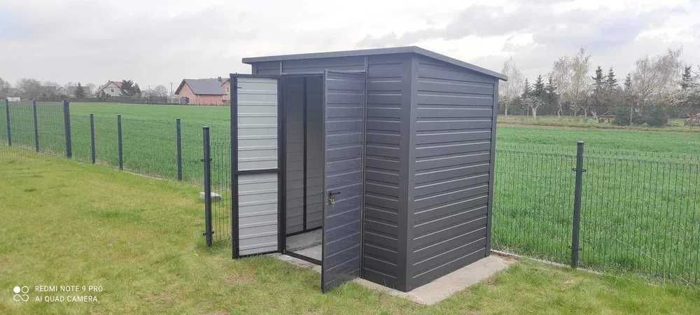 SZYBKI MONTAŻ  – Schowek Ogrodowy –Altanka –Wiatka –GRAFIT – Maj-Blach