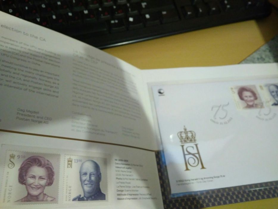 Королевский буклет с марками Норвегии