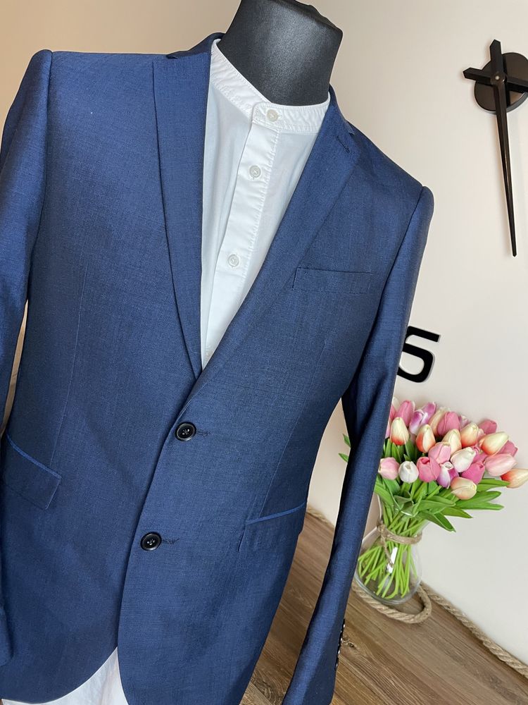 Męska marynarka granatowa Next Slim Fit rozmiar 50