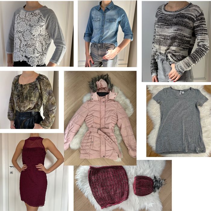 Zestaw ubrań damskich rozmiar S 36 - 8 sztuk