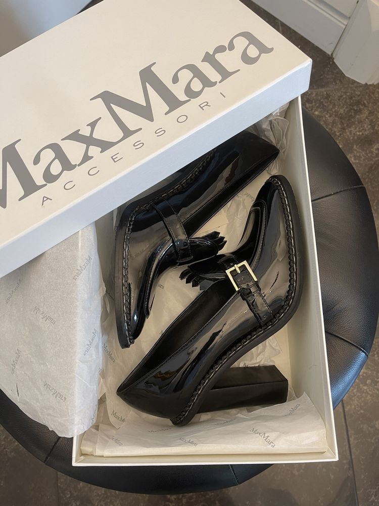 MAX MARA piękne buty lakierki na obcasie, rozm.40