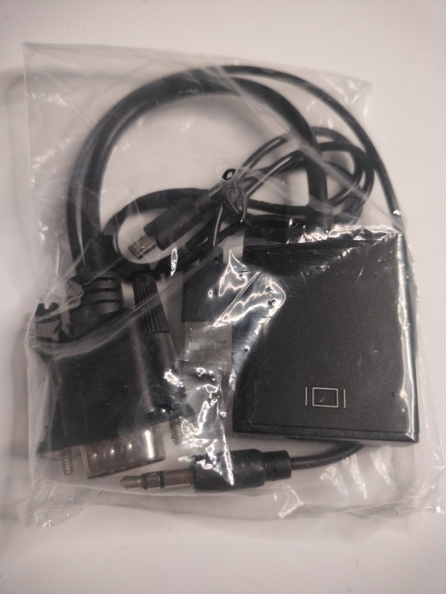 Adapter/konwerter USB-C do VGA + Audio