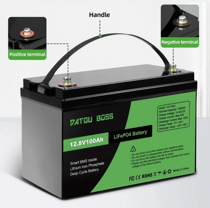 Акумулятор LiFePo4 12В 100А/год .(пишіть на viber.)