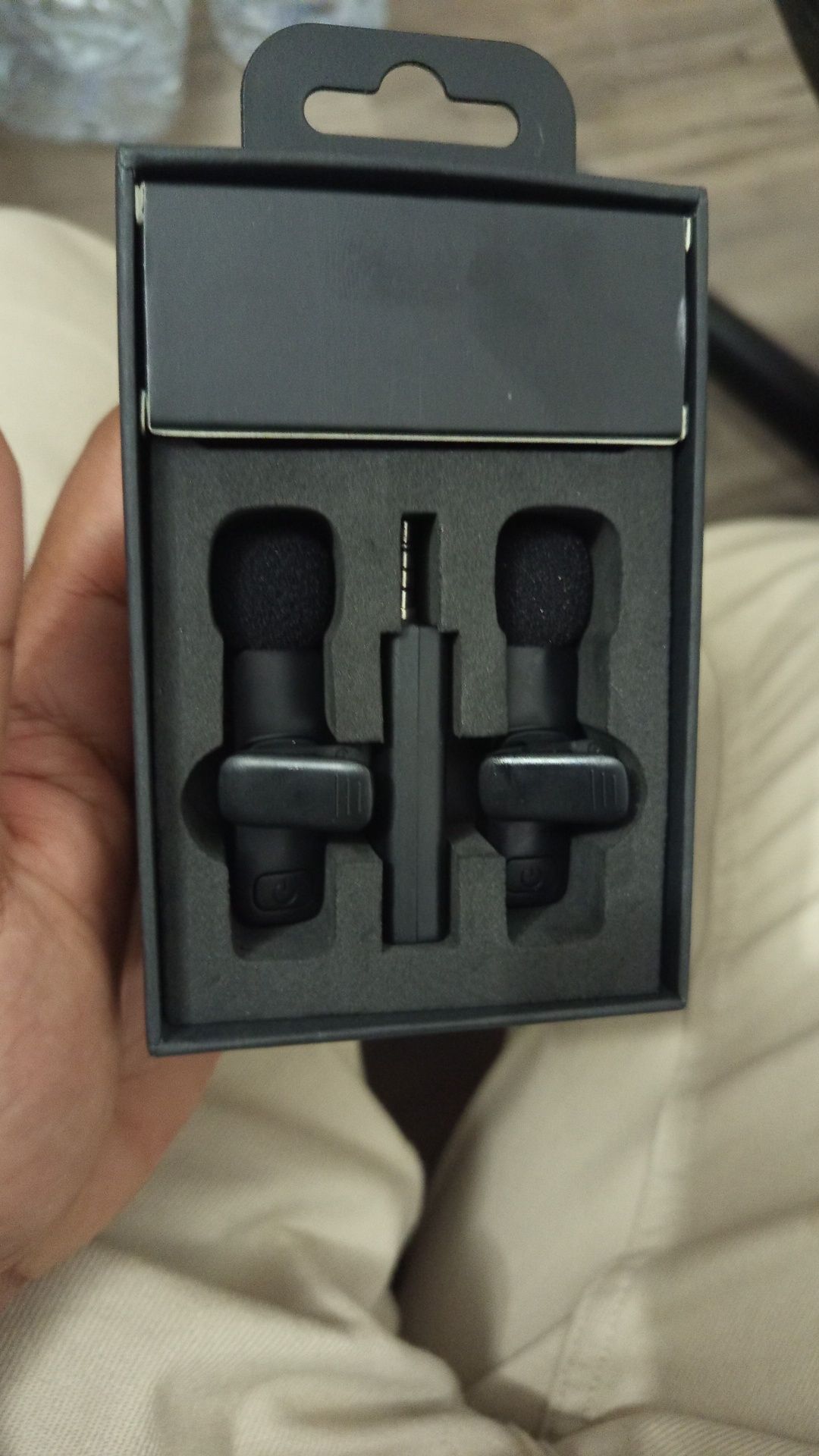 Microfone de lapela bluetooth