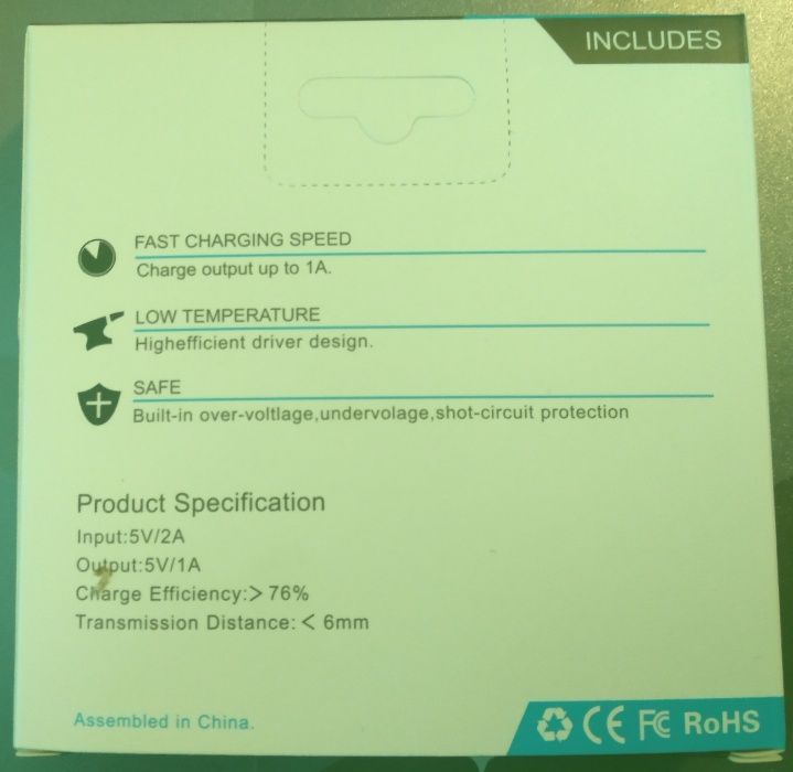 Kit Carregamento Wireless Base Receptor Sem Fio Universal