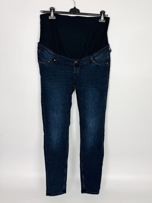 Ciążowe jeansy w kolorze ciemnego denimu L 40 H&M