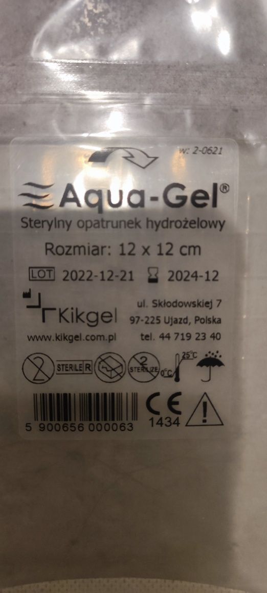 Aqua Gel sterylny opatrunek hydrożelowy 4 sztuki