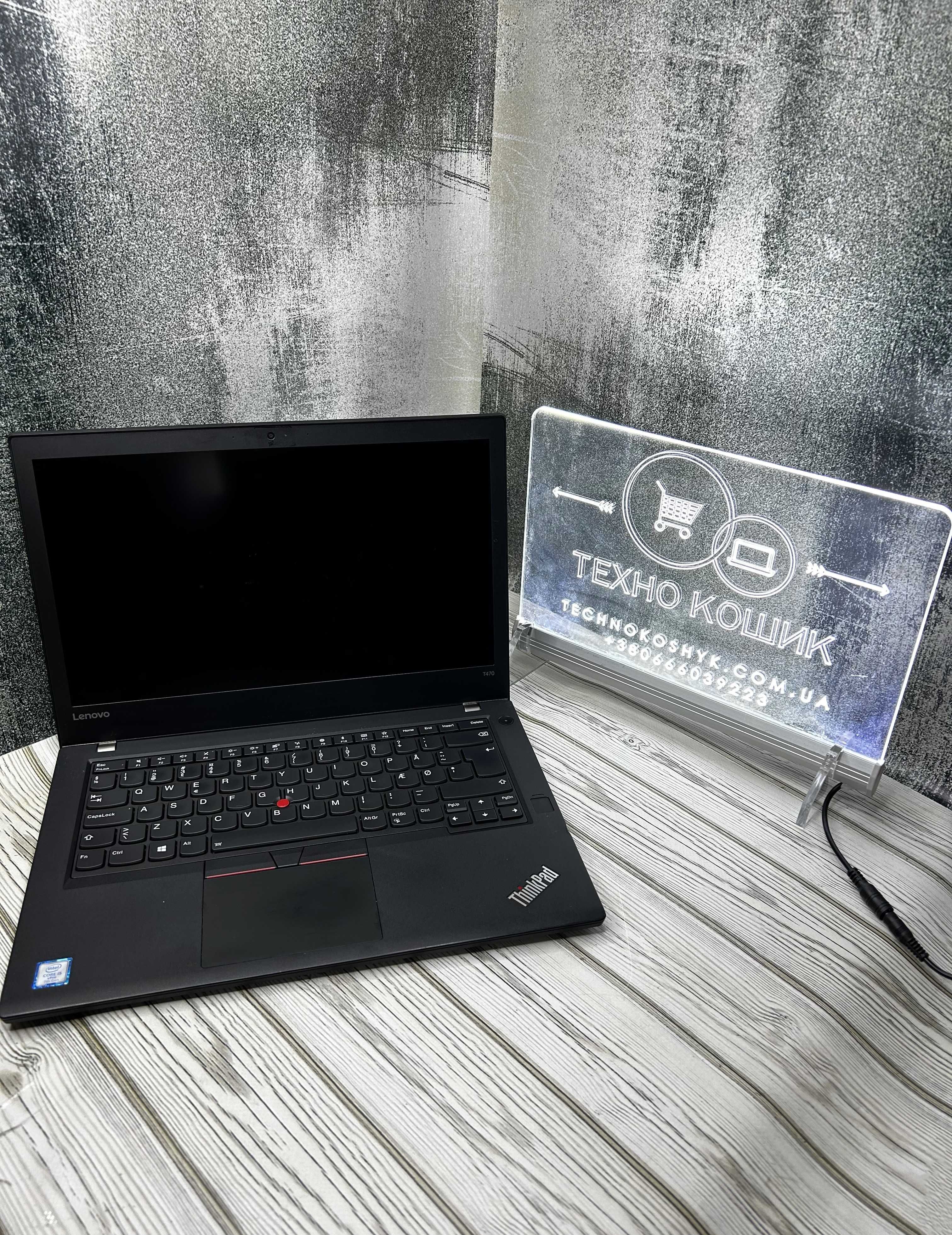 Ноутбук Lenovo ThinkPad T470 14.0" FHD\I5-7200U\8GB\SSD гарантія 9 міс