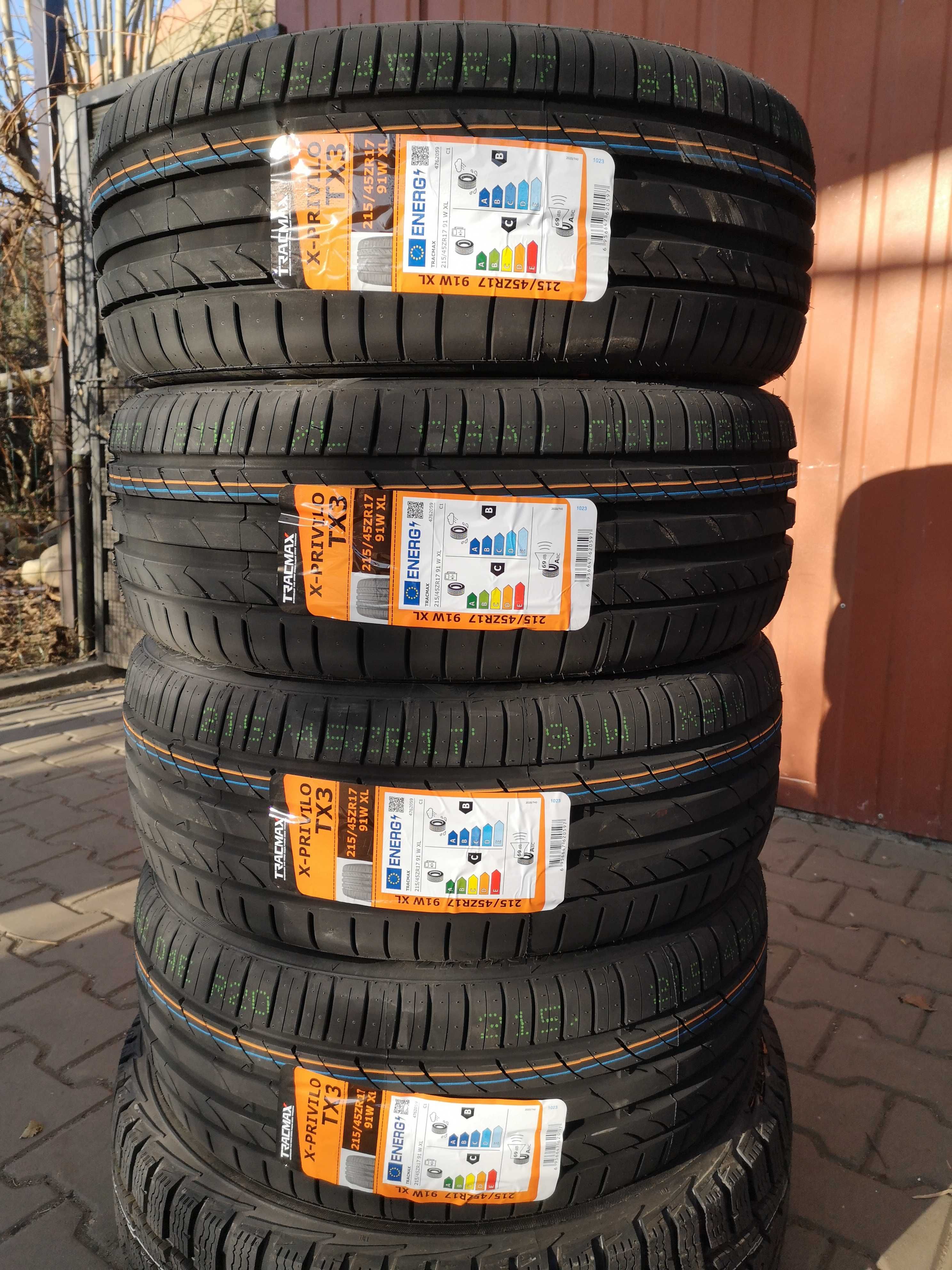 215/45 R17 91W XL - Tracmax X-Privilo TX-3 (4 sztuki) NOWE