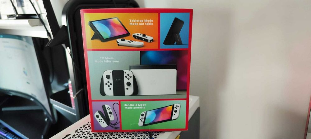 Nintendo Switch OLED 64GB-NOVA+Cartão Micro SD 128GB+Garantia 2 Anos