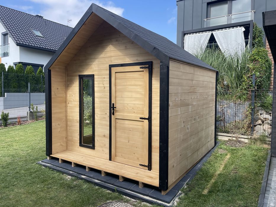 3x3 Domek drewniany, narzedziowy, nowoczesna stodola, sauna