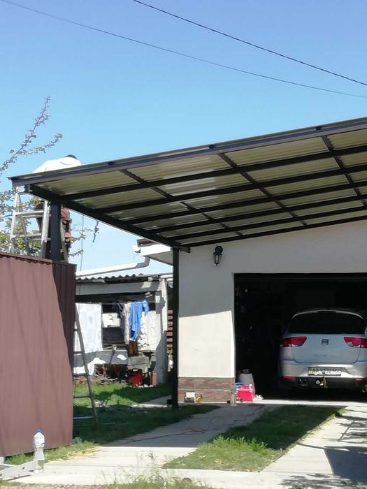 Навіс 3х3 односхилий Shelter Econom, Автонавіс, Каркас навісу для авто