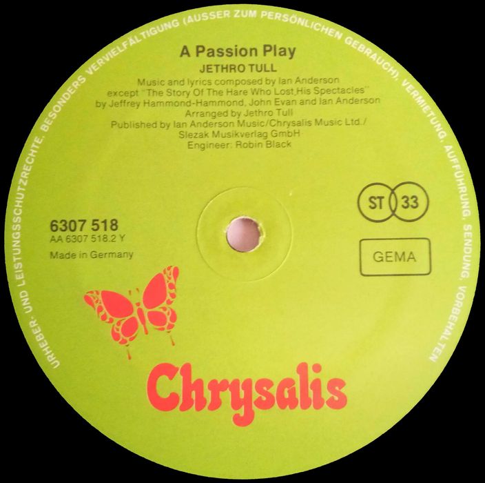 JethroTull	- - - - -	A Passion Play	- - - - -	LP