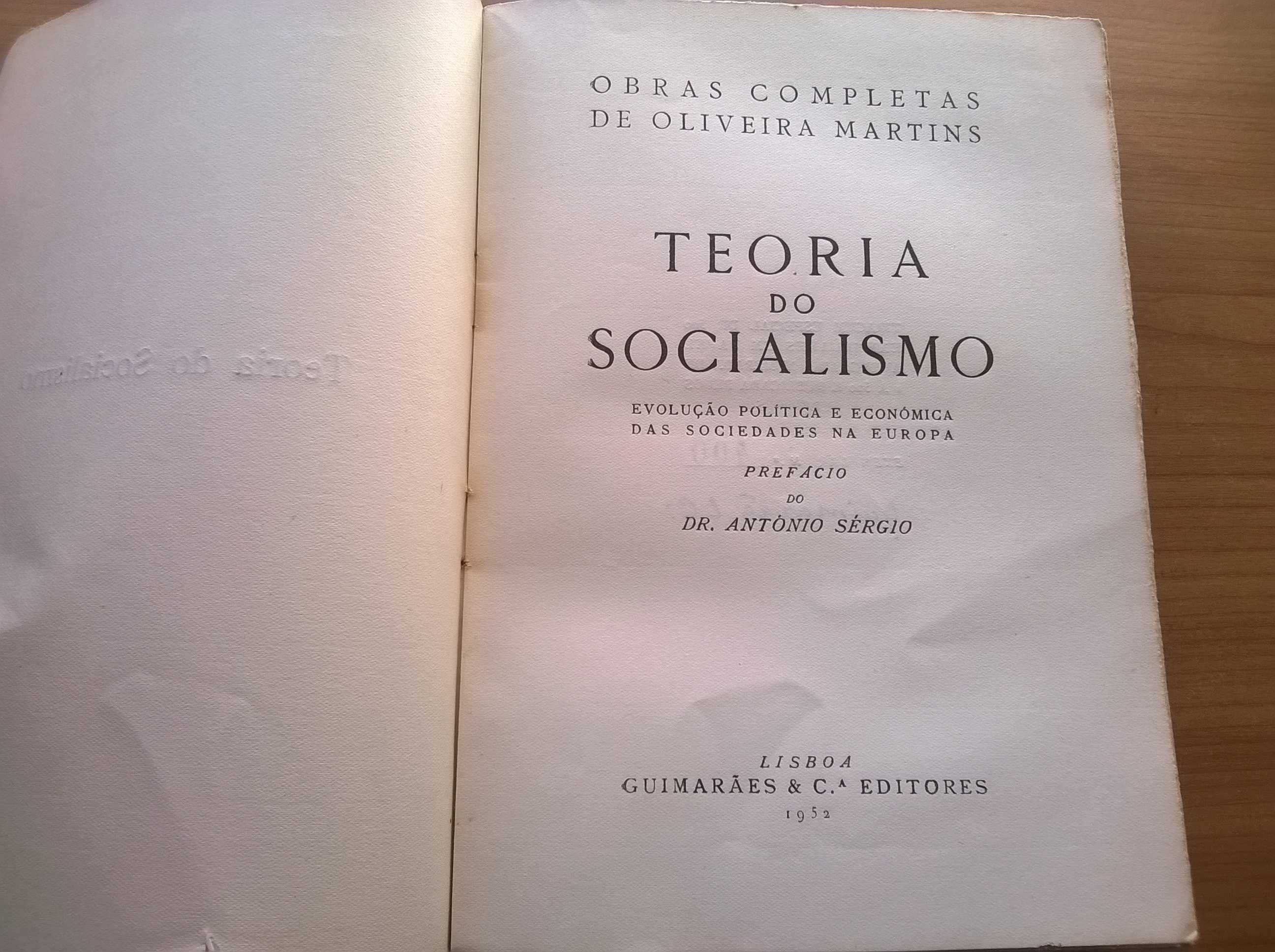 Teoria do Socialismo - J. P. Oliveira Martins (portes grátis)