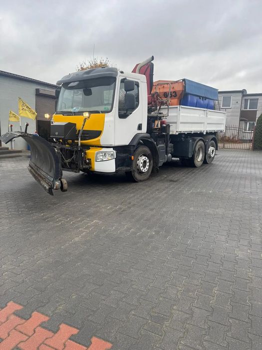 Renault Premium HDS , PŁUG , POSYPYWARKA  Renault Premium HDS wywrotka skrzynia PŁUG, POSYPYWARKA, AKCJA ZIMA