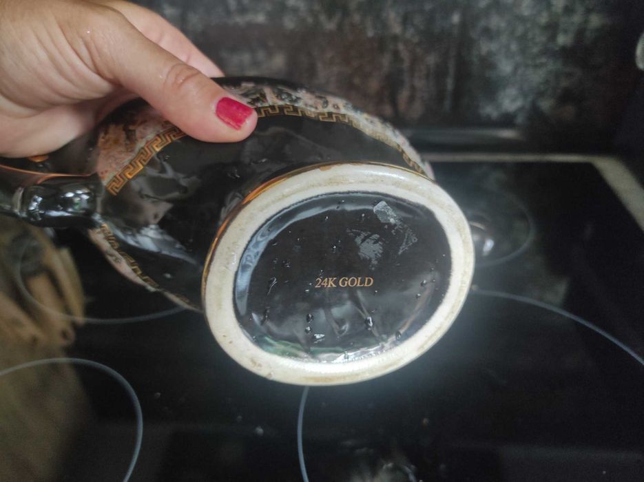 Конфетница греция с позолотою 24 K Gold