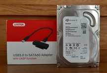 Dysk Segate SkyHawk 2TB HDD SATA AF 3.5' plus adapter