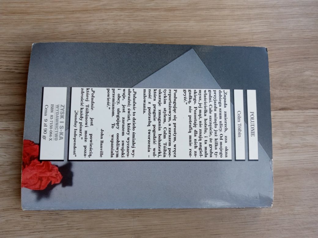 Południe, Colm Toibin - Literatura