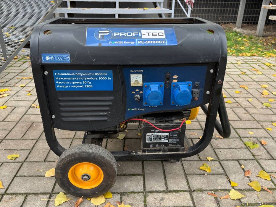 Генератор бензиновый Profi-Tec PE-9000GE(8.0 - 8.5 квт электростартер)