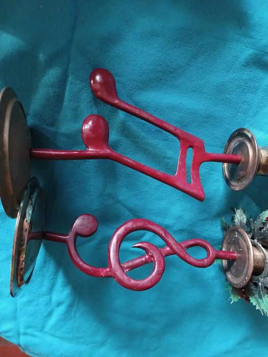Conjunto Castiçal em Clave de sol e semicolcheia