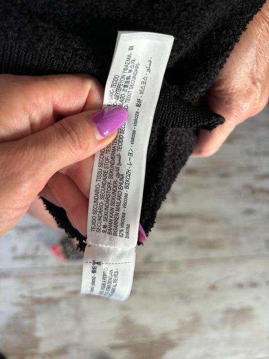 Massimo Dutti sukienka viscose dzianina dzianinowa bukla marynarski XL