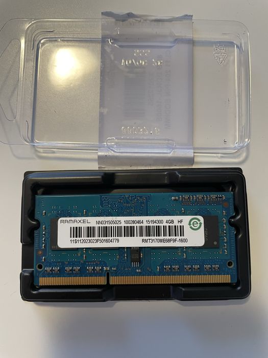 Pamięć RAM Ramaxel 4GB DDR3L SO-DIMM 1600 MHz do laptopa