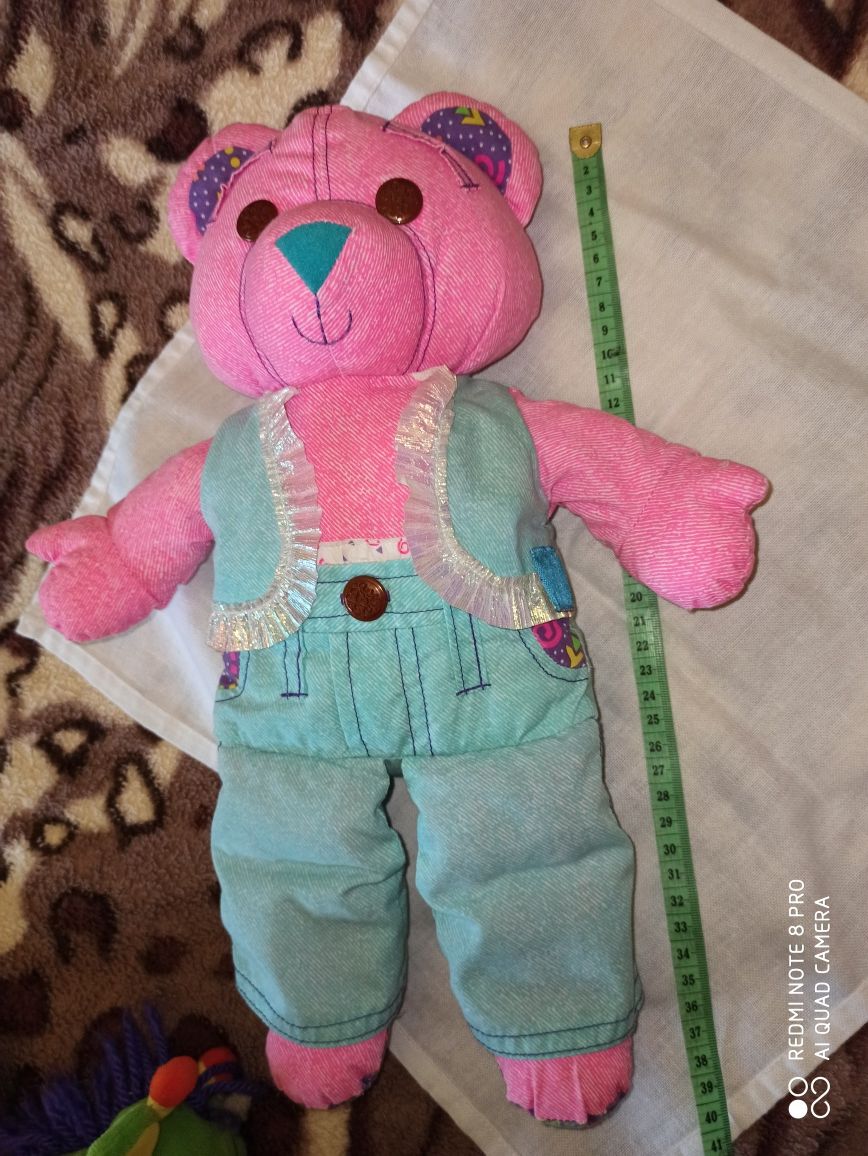 Мягкая игрушка ослик, мишка, ёж, собачка, динозаврик, слоник