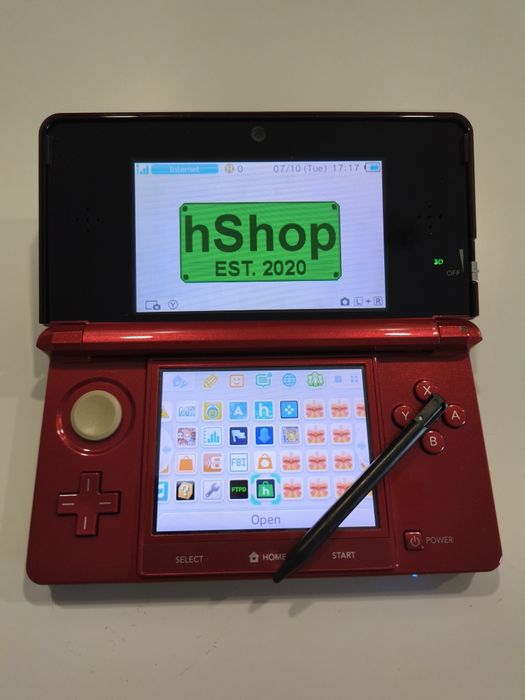 Nintendo 3DS Vermelha 32GB Homebrew