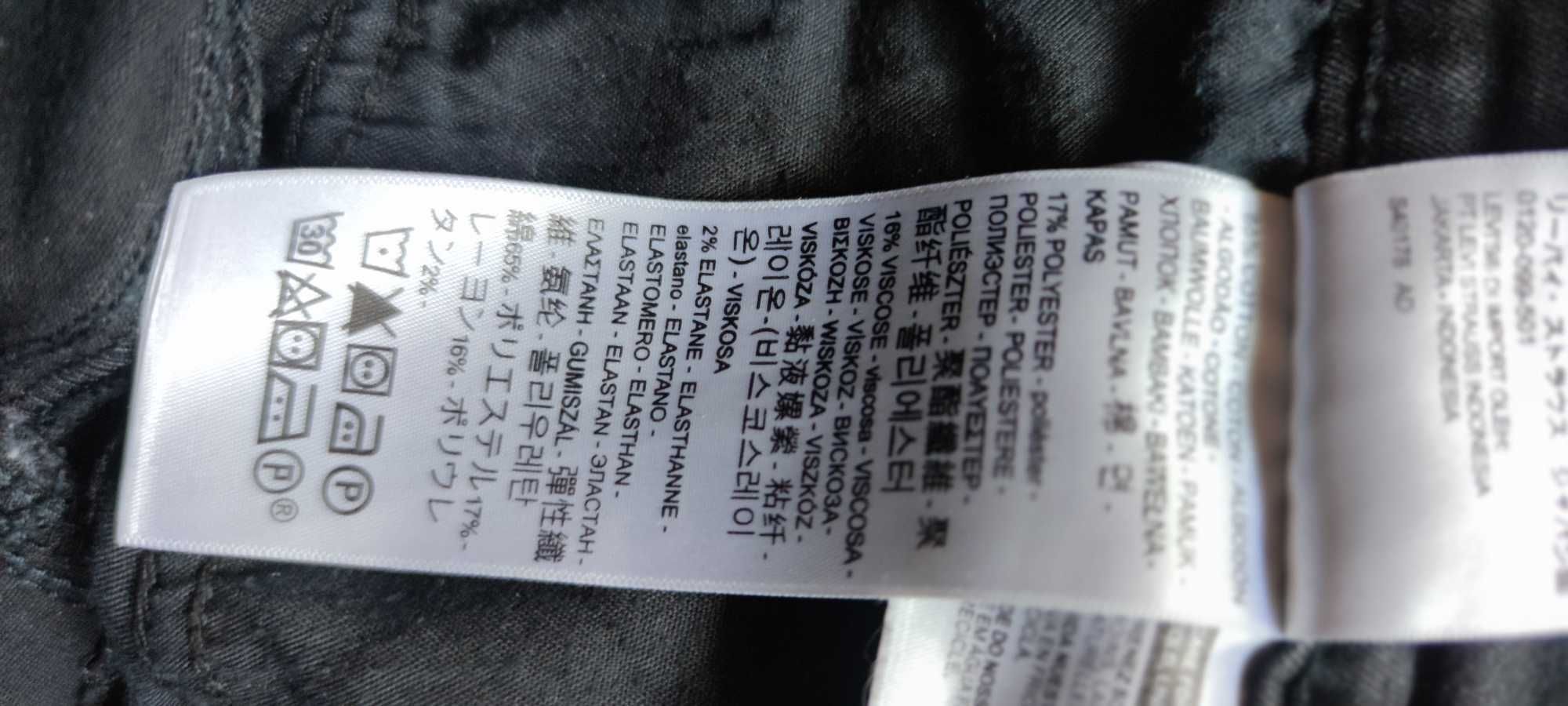 Jeansy damskie Levis, W30 L32, czarne.