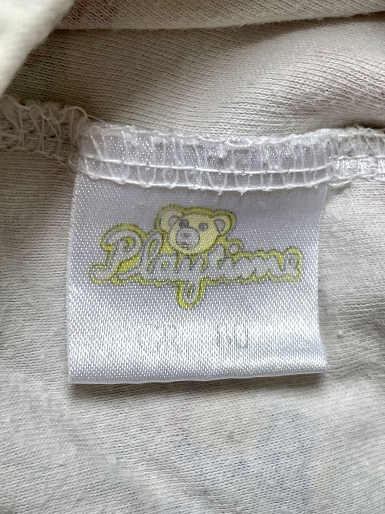Białe spodnie niemowlęce w misie 80 cm true vintage