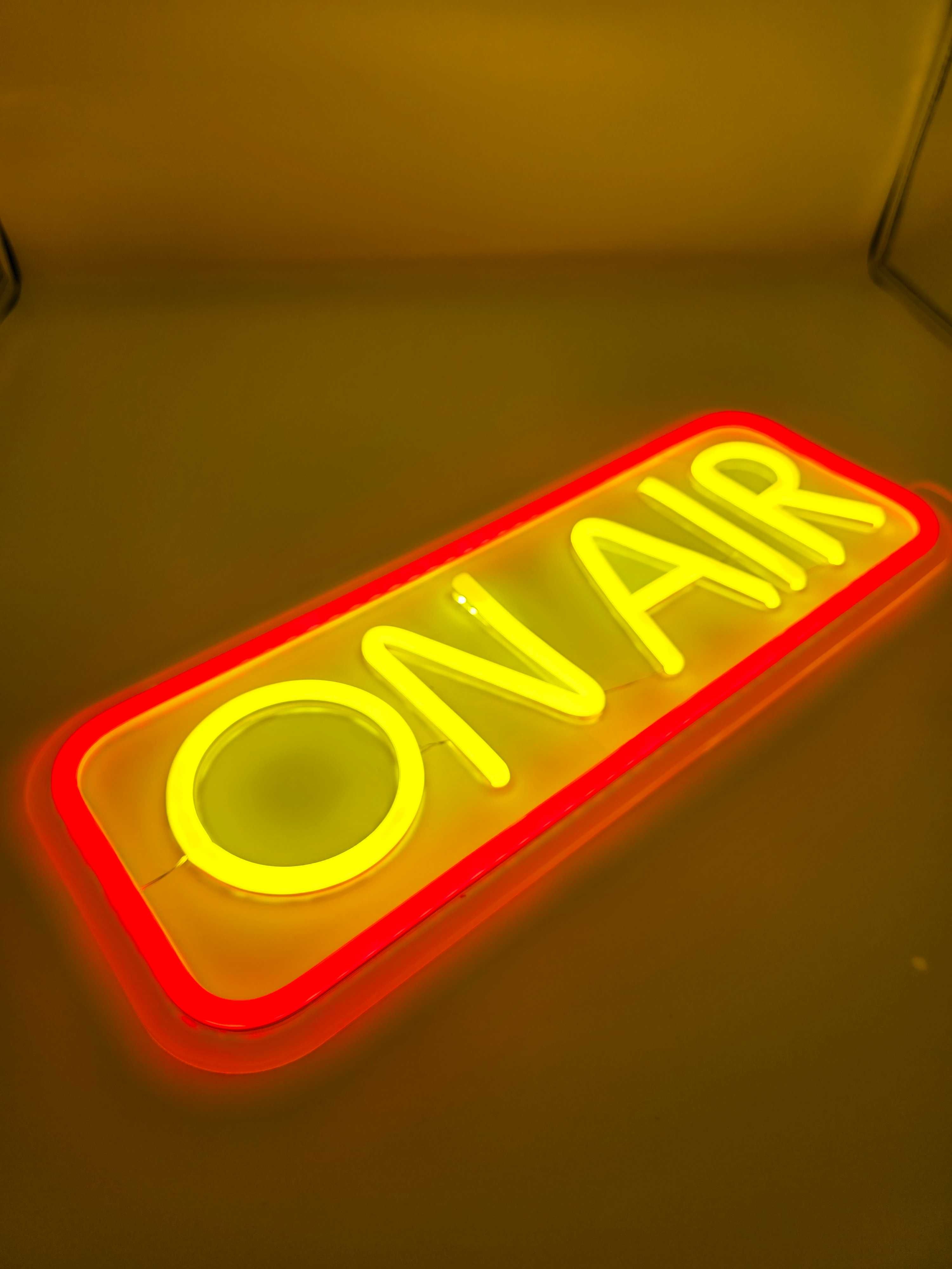Neon LED, LED, neon, ON AIR, lampka nocna, gaming
