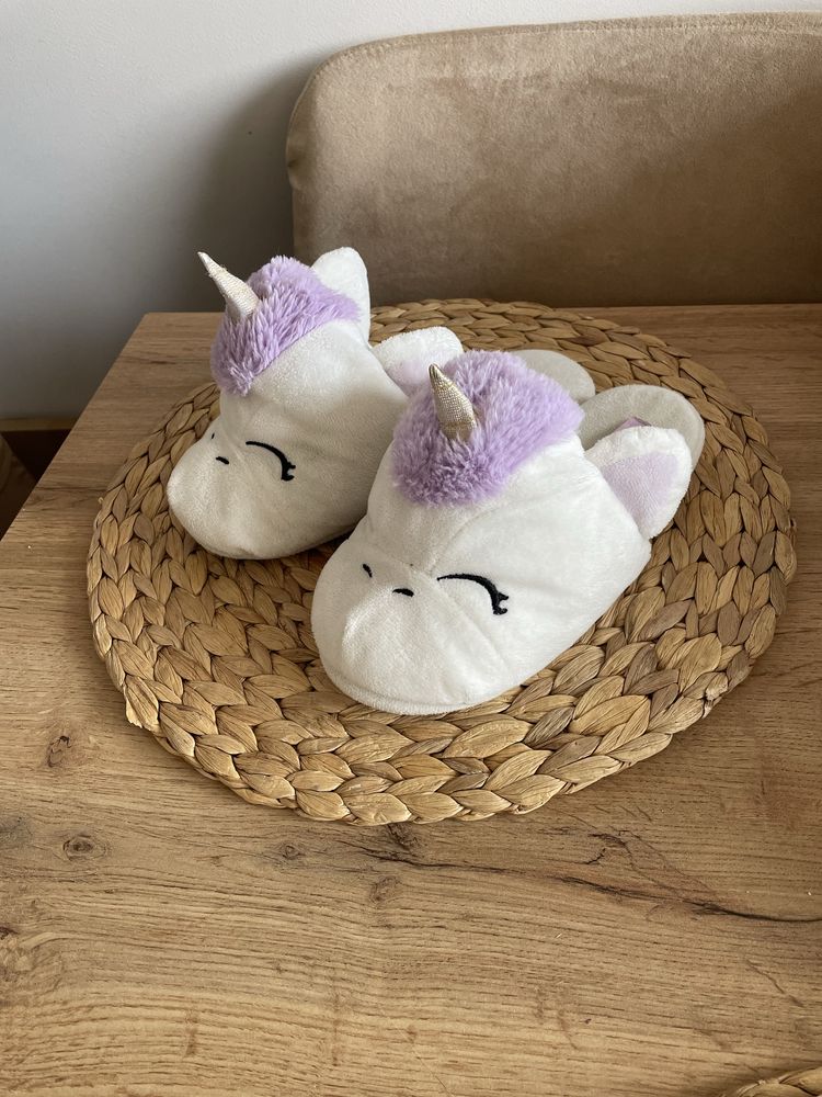 Kapcie po domu Zara Home Zara kids 36/37 z jednorożcem