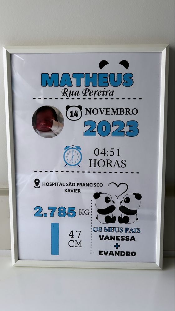 Quadros de nascimento