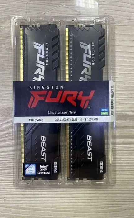 Kingston Fury DDR4-3200 16384MB Набор из двух шт Оперативная память