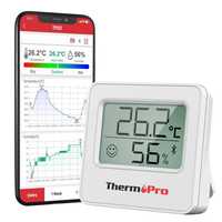 ThermoPro TP357 Bluetooth higrometr, wewnętrzny pokojowy, cyfrowy