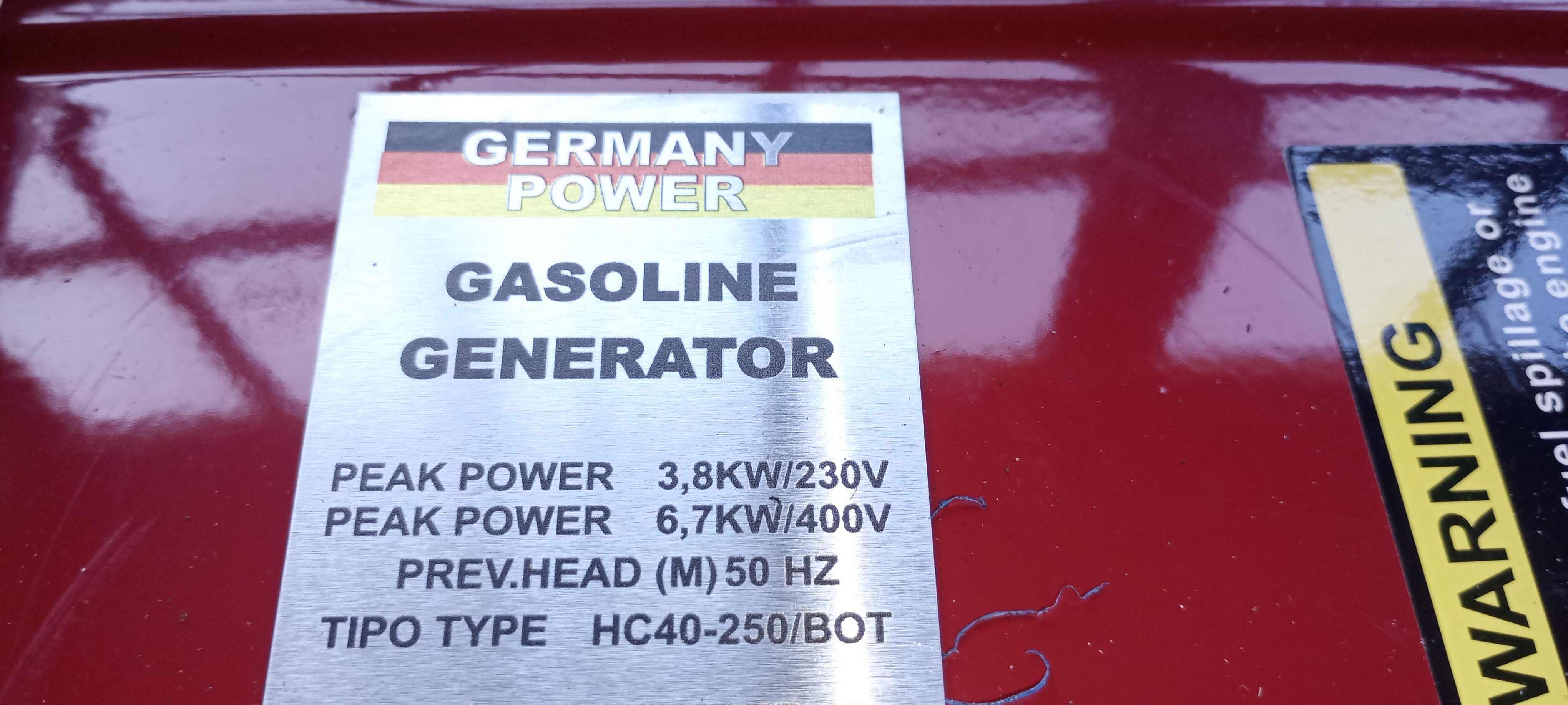 Agregat prądotwórczy trójfazowy 3 fazy benzyna