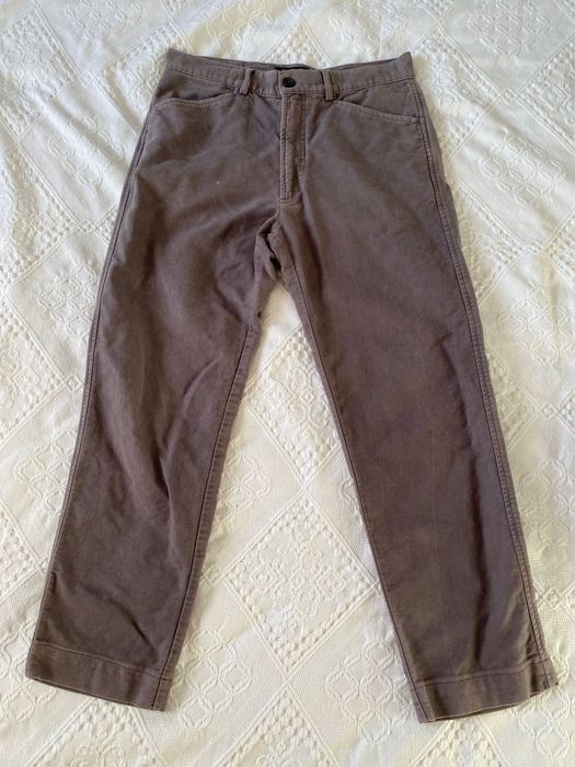 calças castanhas gianfranco ferré