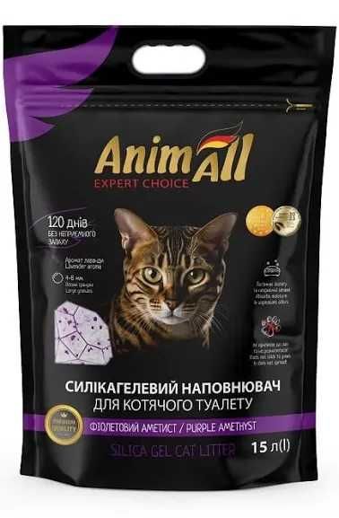 Animall 15, силикагель наполнитель для котов, Анимал ПРЕМИУМ