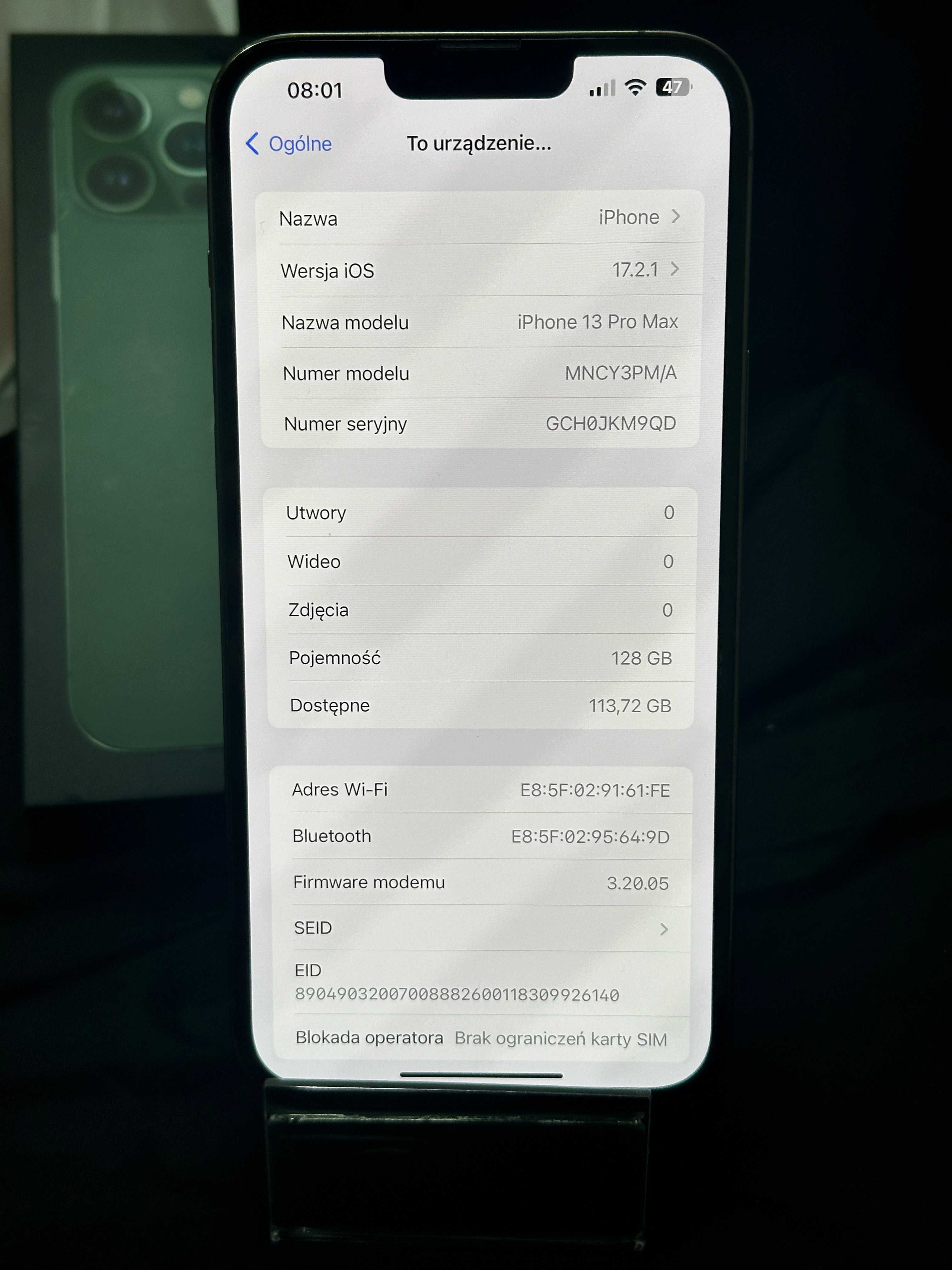 iPhone 13 Pro Max 128GB 5G bateria 86% - IDEAŁ - Ascom ul Klasztorna