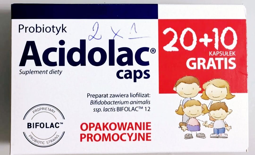 10 x Nowe tabletki osłonowe Acidolac Caps