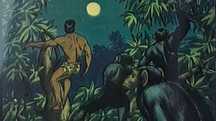 TARZAN 1 i 2 bajka na rzutnik projektor diaskop PRL